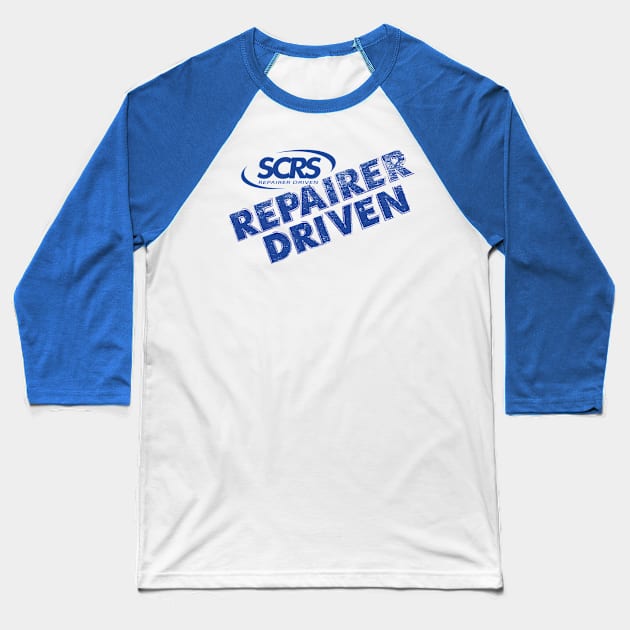 SCRS "REPAIRER DRIVEN" Blue Baseball T-Shirt by SCRS